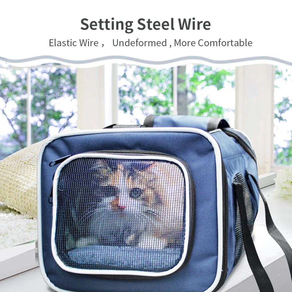 Ondoing Portable Pet Carrier Tote Travel Bag Kennel Soft
