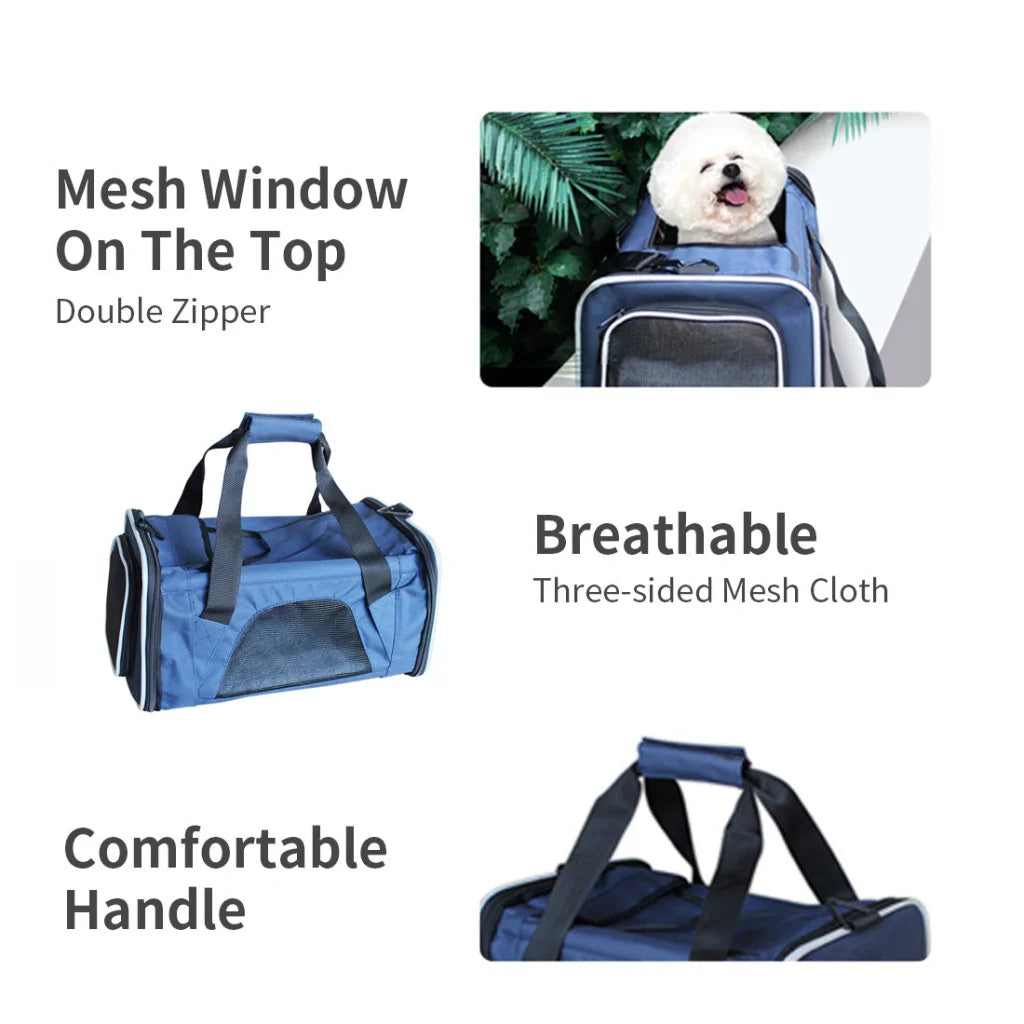 Ondoing Portable Pet Carrier Tote Travel Bag Kennel Soft