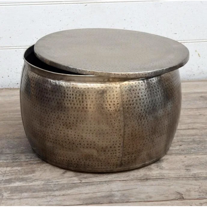 OPEN TOP HAND FORGED METAL COFFEE TABLE furniture