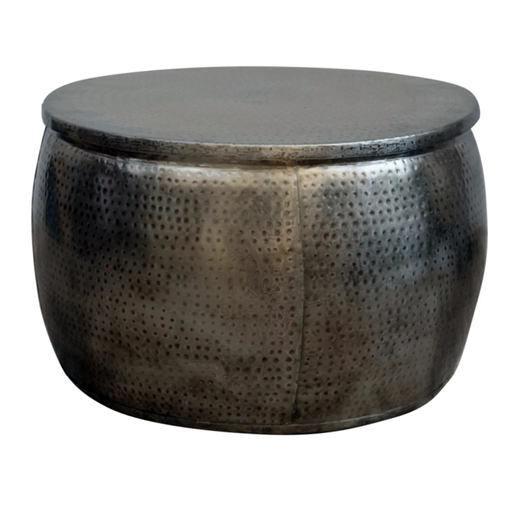 OPEN TOP HAND FORGED METAL COFFEE TABLE - Furniture >