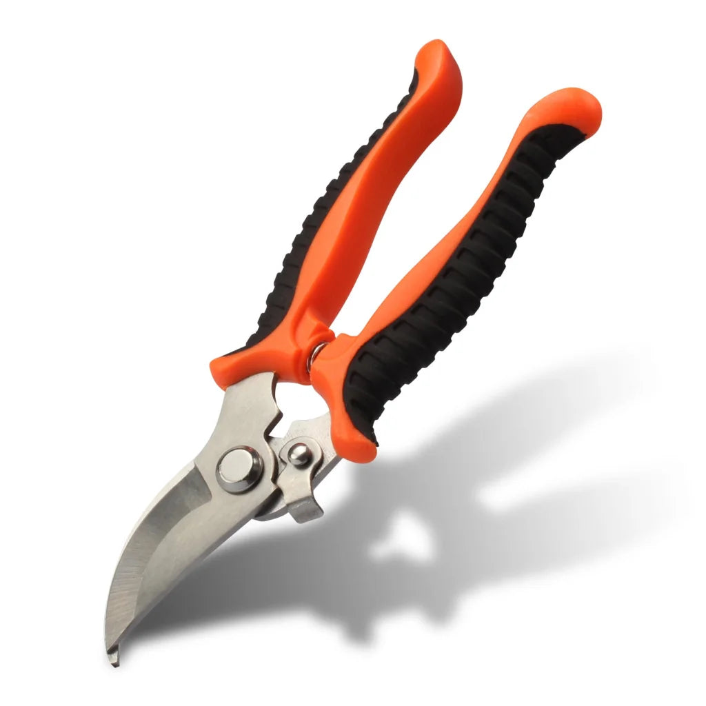 Orange 8-Piece Heavy-Duty Gardening Tool Set with Ergonomic