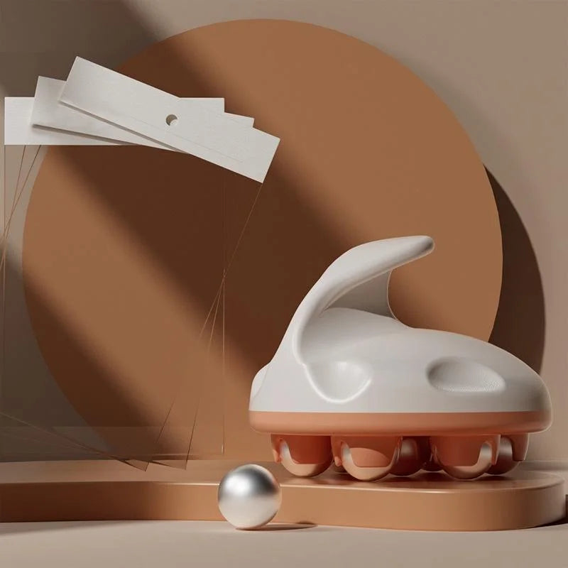 Orange Abdominal Ball Meridian Massager Calf Muscle