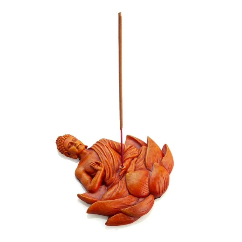 Orange Buddha Incense Burner - Health & Beauty > Health &