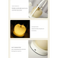 Orange Decorative Apple Table Lamp - USB-C 3 Light Modes