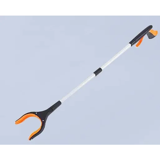 Orange Foldable Grabber Tool with Silicone Non-Slip Claws –