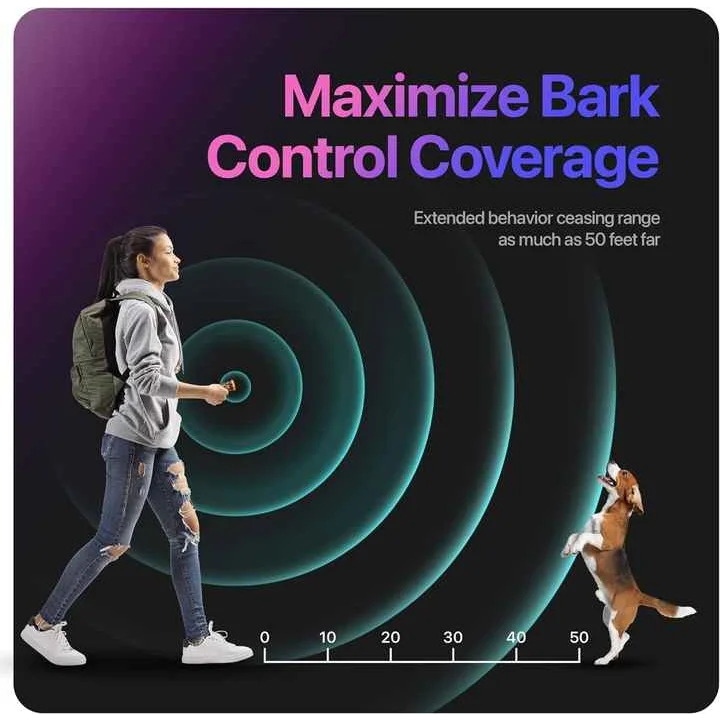 Orange Multifunctional Ultrasonic Dog Repeller & Flashlight