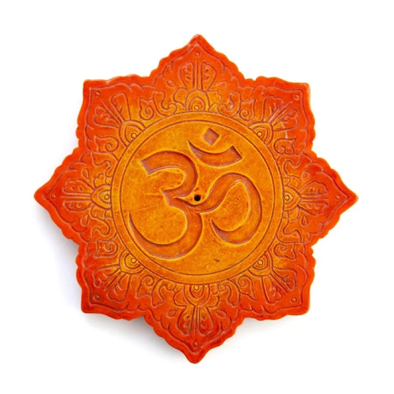Orange Om Incense Burner - Health & Beauty > Health &