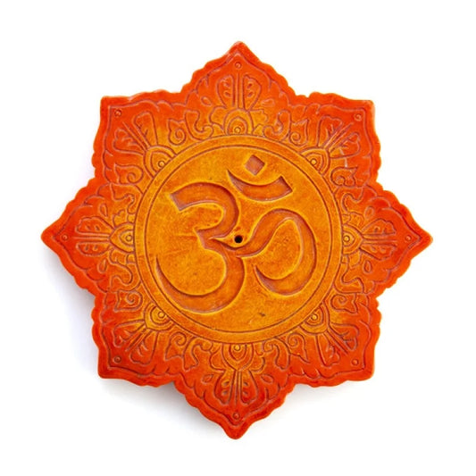 Orange Om Incense Burner - Health & Beauty > Health &