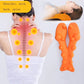 Orange Shiatsu Lumbar Massager Soothing Spine Cushion