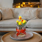 Orange Yellow Tulip LED Crystal Flower Table Lamp - USB