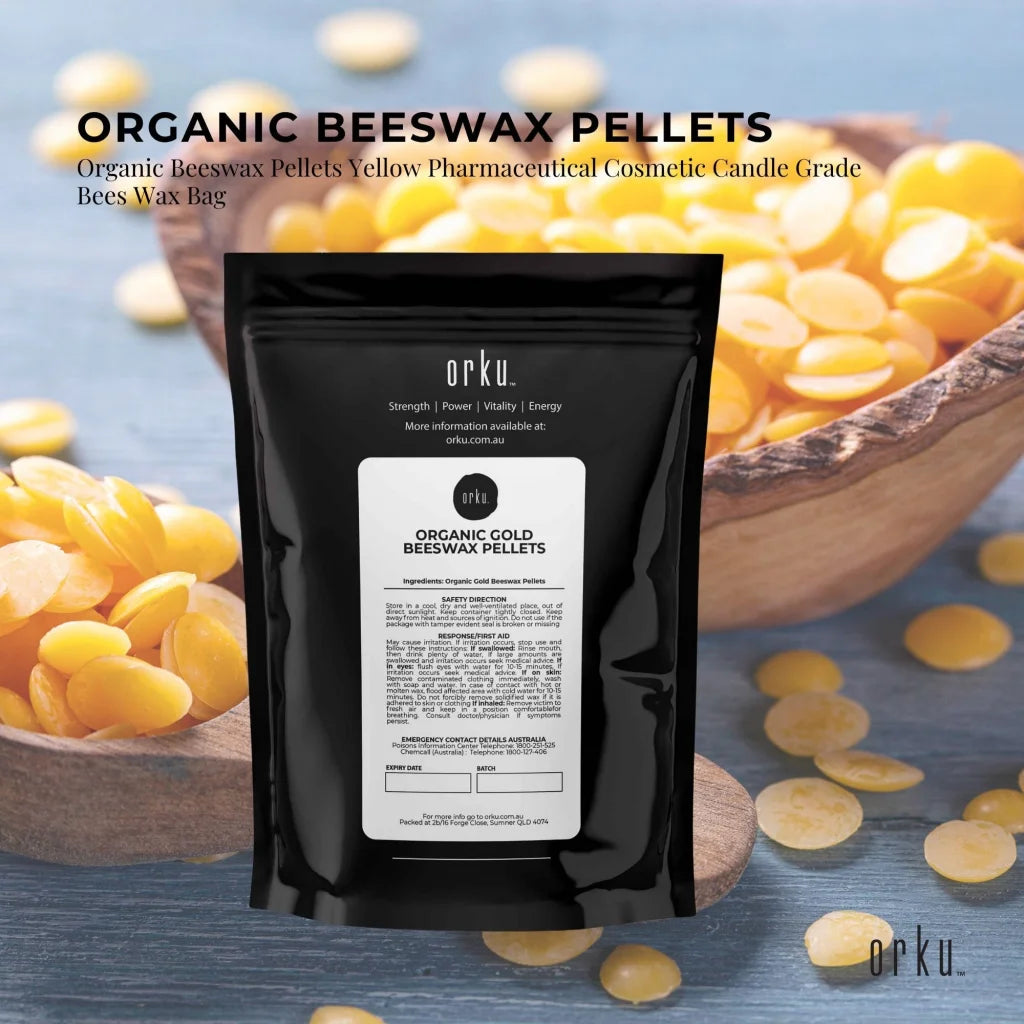 Organic Beeswax Pellets 1Kg Pharmaceutical Cosmetic Candle