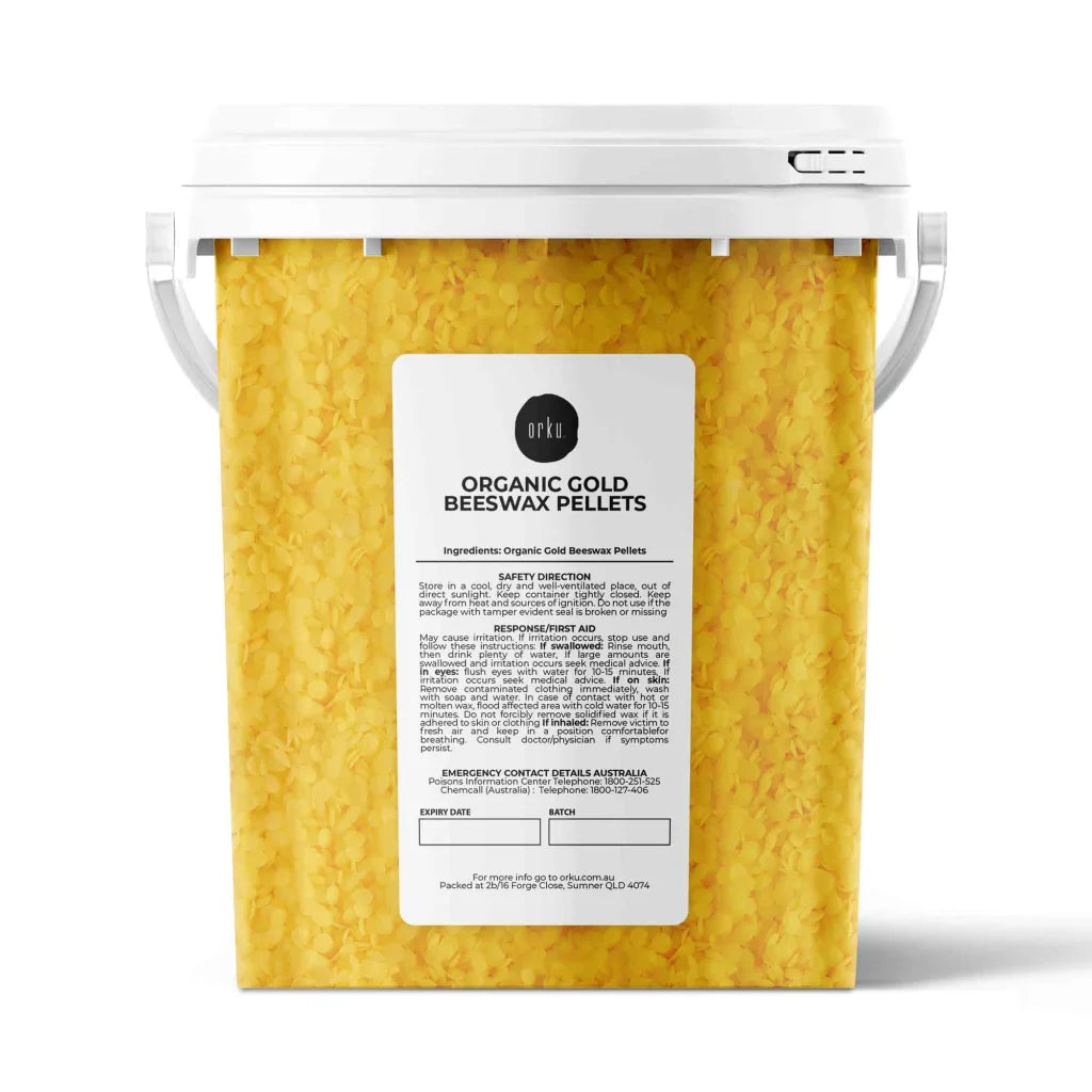 Organic Beeswax Pellets 500g Tub Pharmaceutical Cosmetic
