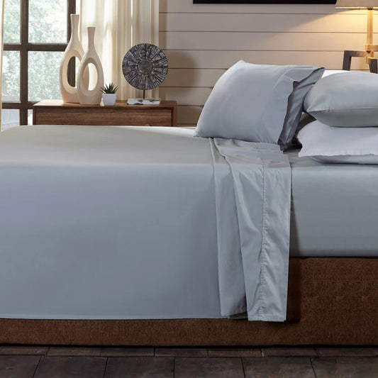 Organic Cotton 4-Piece Sheet Set 250TC - Double Graphite Royal Comfort