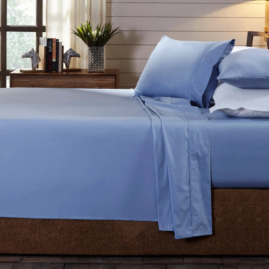 Organic Cotton 4-Piece Sheet Set 250TC - Double Indigo Royal Comfort