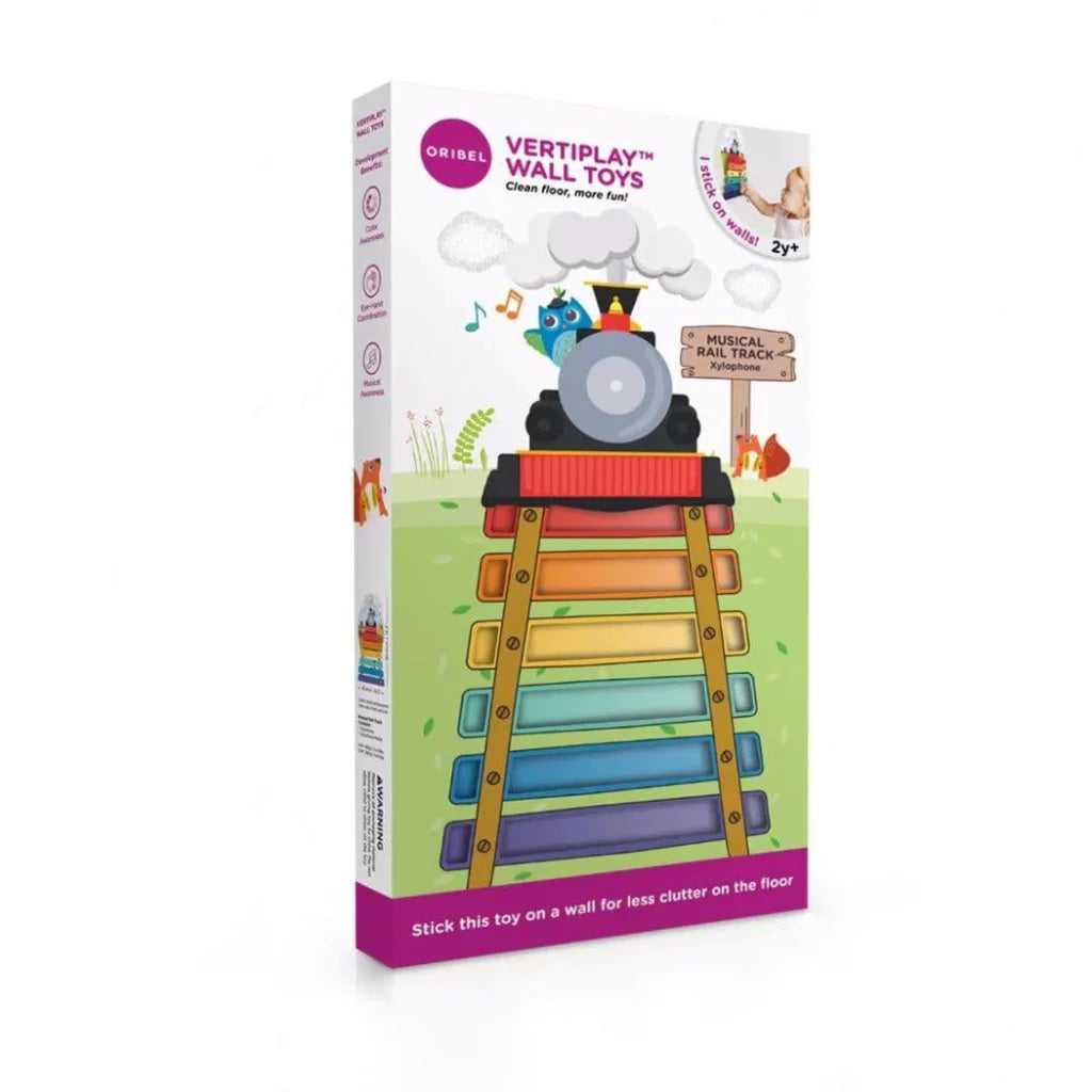 Oribel VertiPlay Wall Toy:  Musical Rail Track Xylophone-1973194205782216710