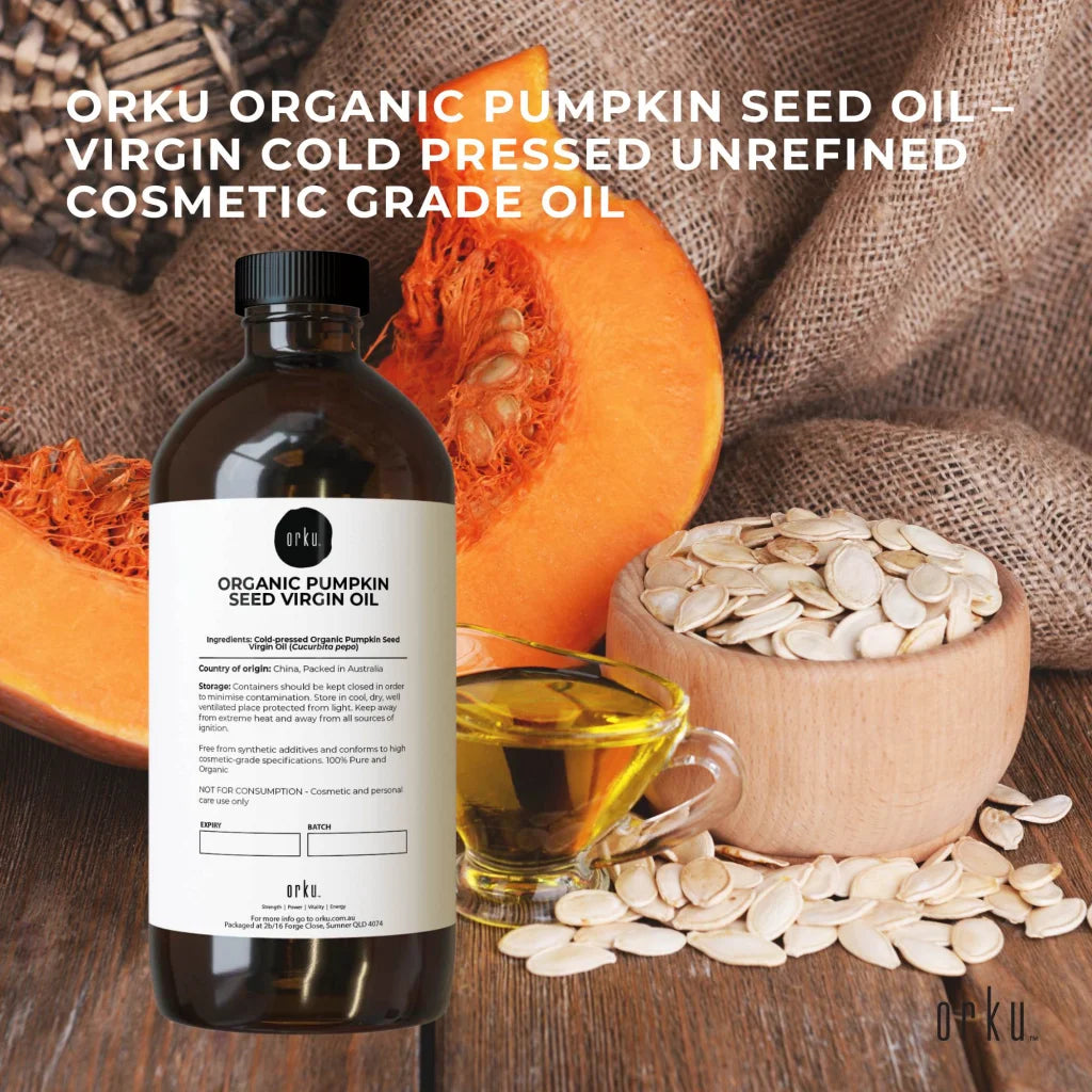 Orku 1L Organic Pumpkin Seed Oil – Virgin Cold Pressed