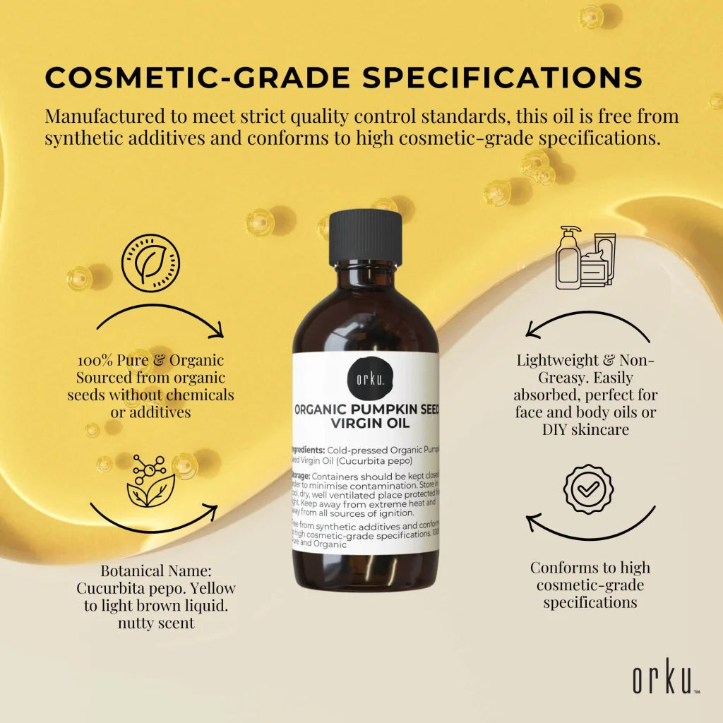 Orku 250ml Organic Pumpkin Seed Oil – Virgin Cold Pressed