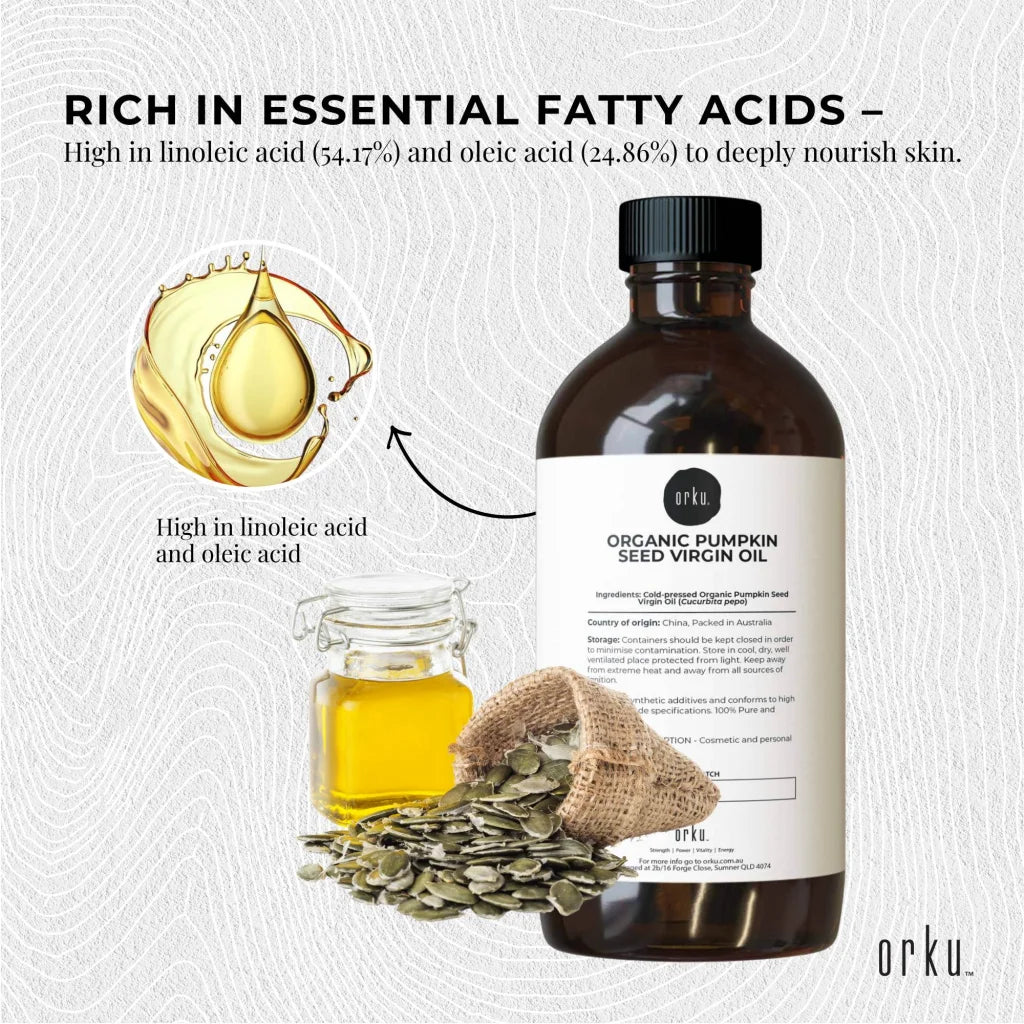 Orku 500ml Organic Pumpkin Seed Oil – Virgin Cold Pressed