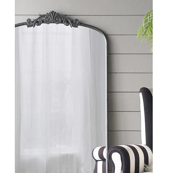 ORNATE METALLIC FLOOR MIRROR - Home & Garden > Decor >