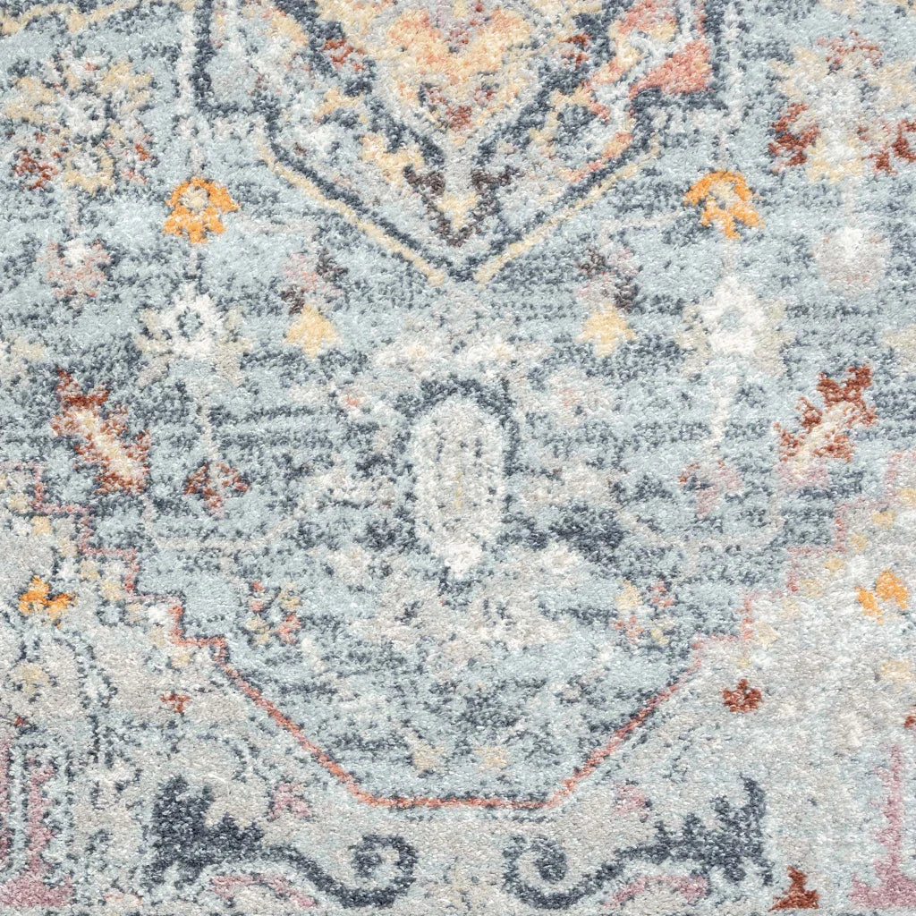 Ornate Persian Vintage Rug - Blue - 200x290 - Home & Garden