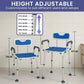 Orthonica Height-Adjustable Aluminium Commode Shower Chair
