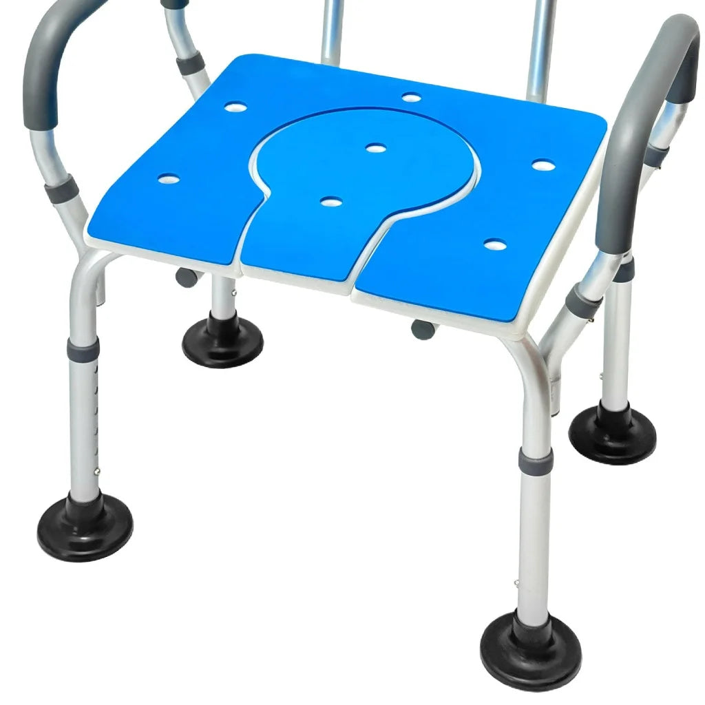 Orthonica Height-Adjustable Aluminium Commode Shower Chair