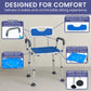 Orthonica Height-Adjustable Aluminium Commode Shower Chair
