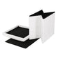 Ottoman storage foot with stool square teddy footrest padded