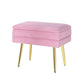Ottoman Storage Foot Stool velvet pink furniture 358