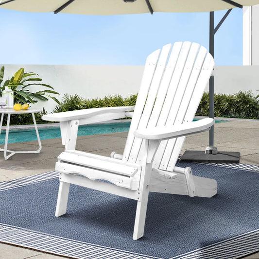 Outdoor Adirondack Chairs Wooden Patio Beach Garden Lounge