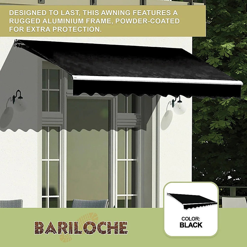 Outdoor Awning Folding Arm Retractable Sunshade Canopy 3.0m