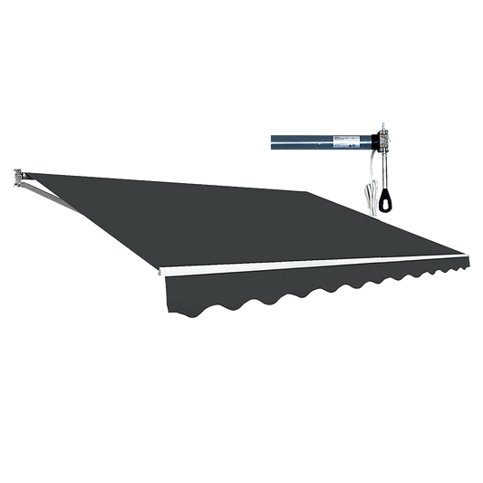 Outdoor Awning Folding Arm Retractable Sunshade Canopy 4.0m