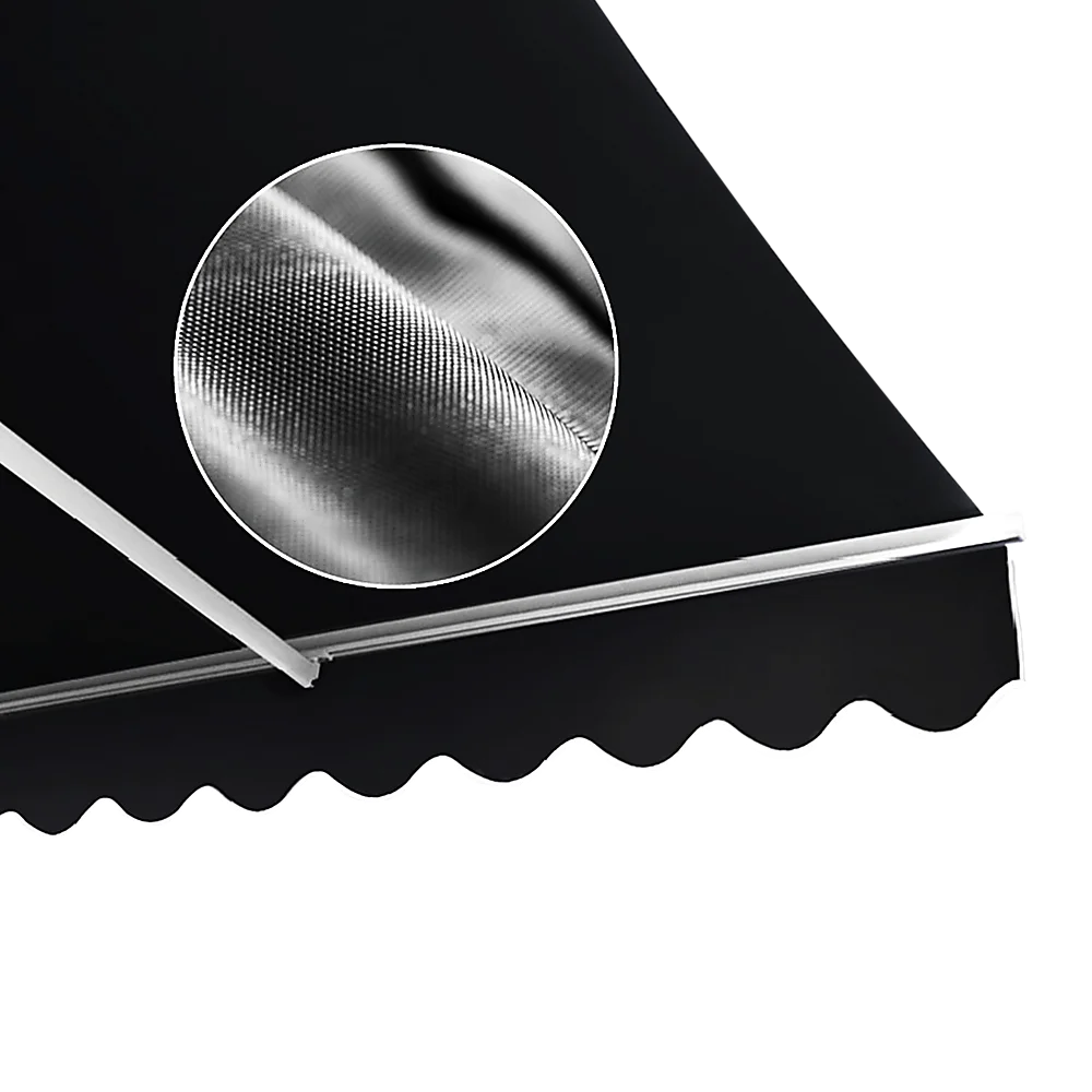 Outdoor Awning Folding Arm Retractable Sunshade Canopy 5.0m