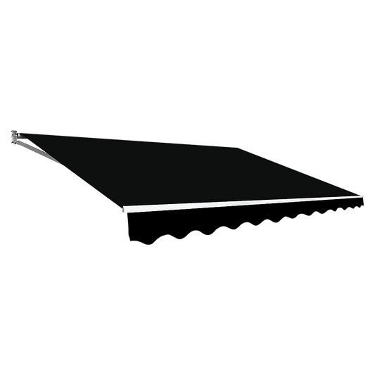 Outdoor Awning Folding Arm Retractable Sunshade Canopy 5.0m