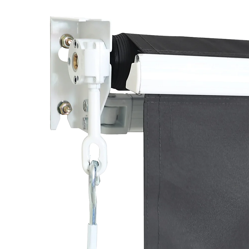 Outdoor Awning Folding Arm Retractable Sunshade Canopy 5.0m