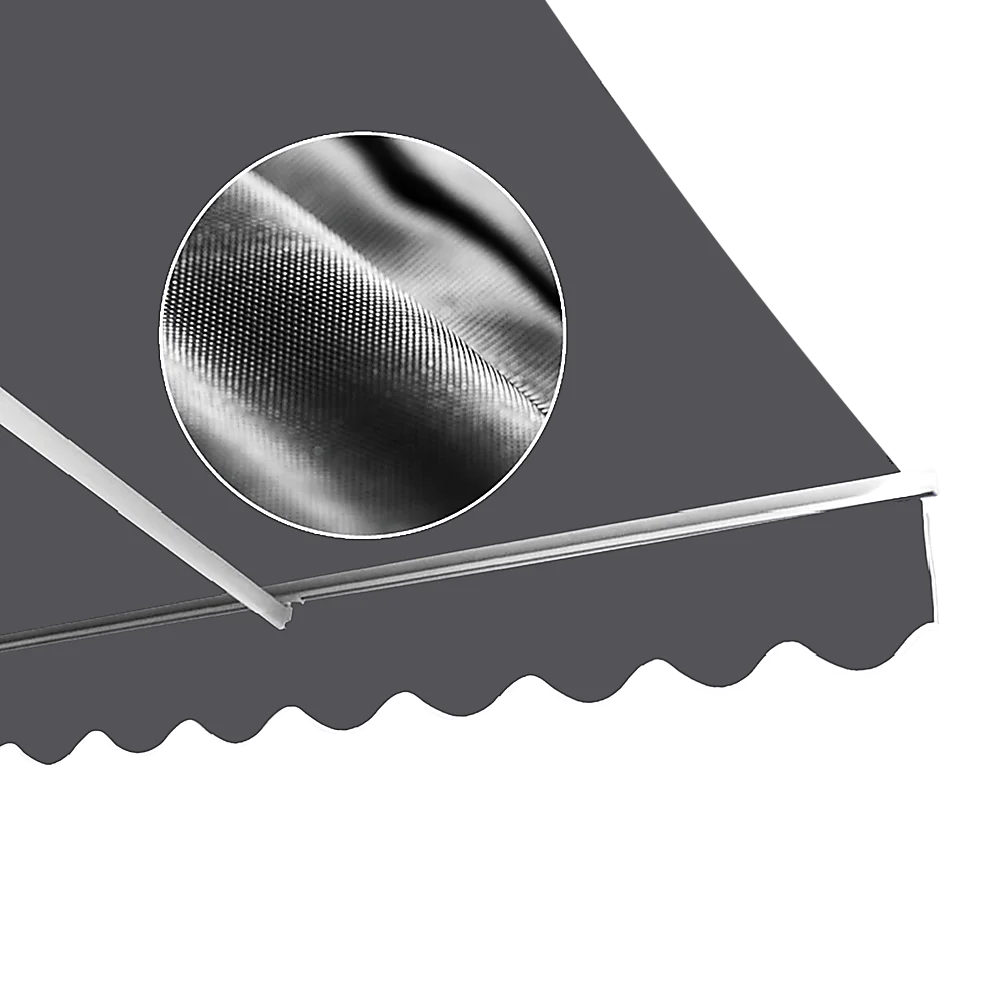 Outdoor Awning Folding Arm Retractable Sunshade Canopy 5.0m
