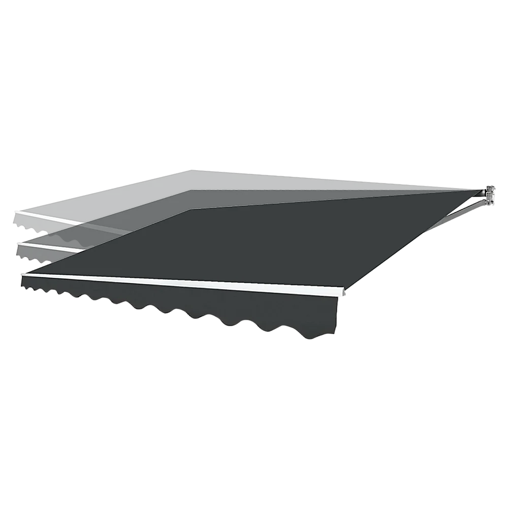 Outdoor Awning Folding Arm Retractable Sunshade Canopy 5.0m