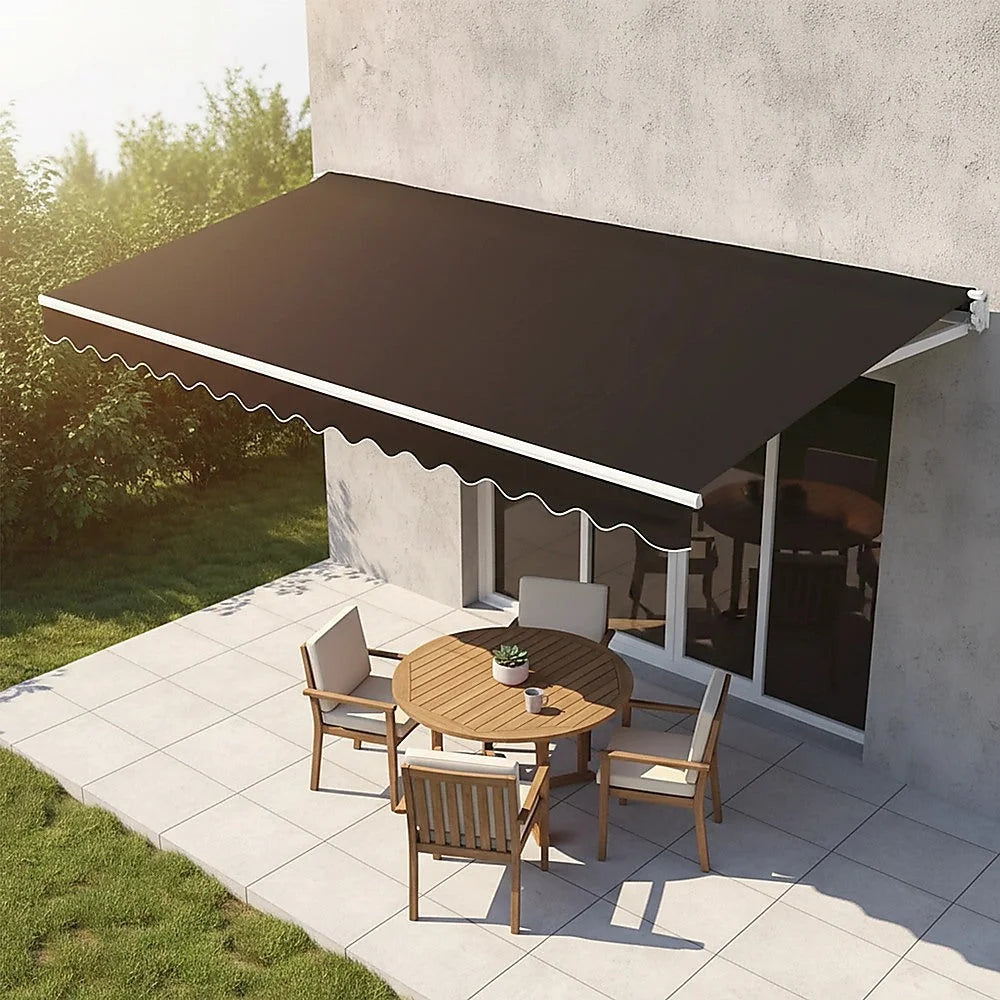 Outdoor Awning Motorised Folding Arm Retractable Sunshade