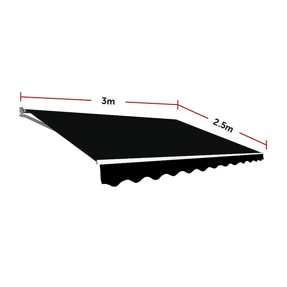 Outdoor Awning Motorised Folding Arm Retractable Sunshade