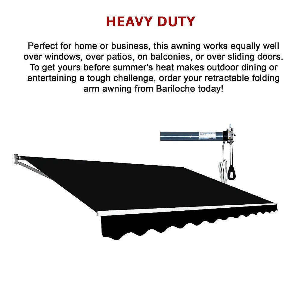 Outdoor Awning Motorised Folding Arm Retractable Sunshade