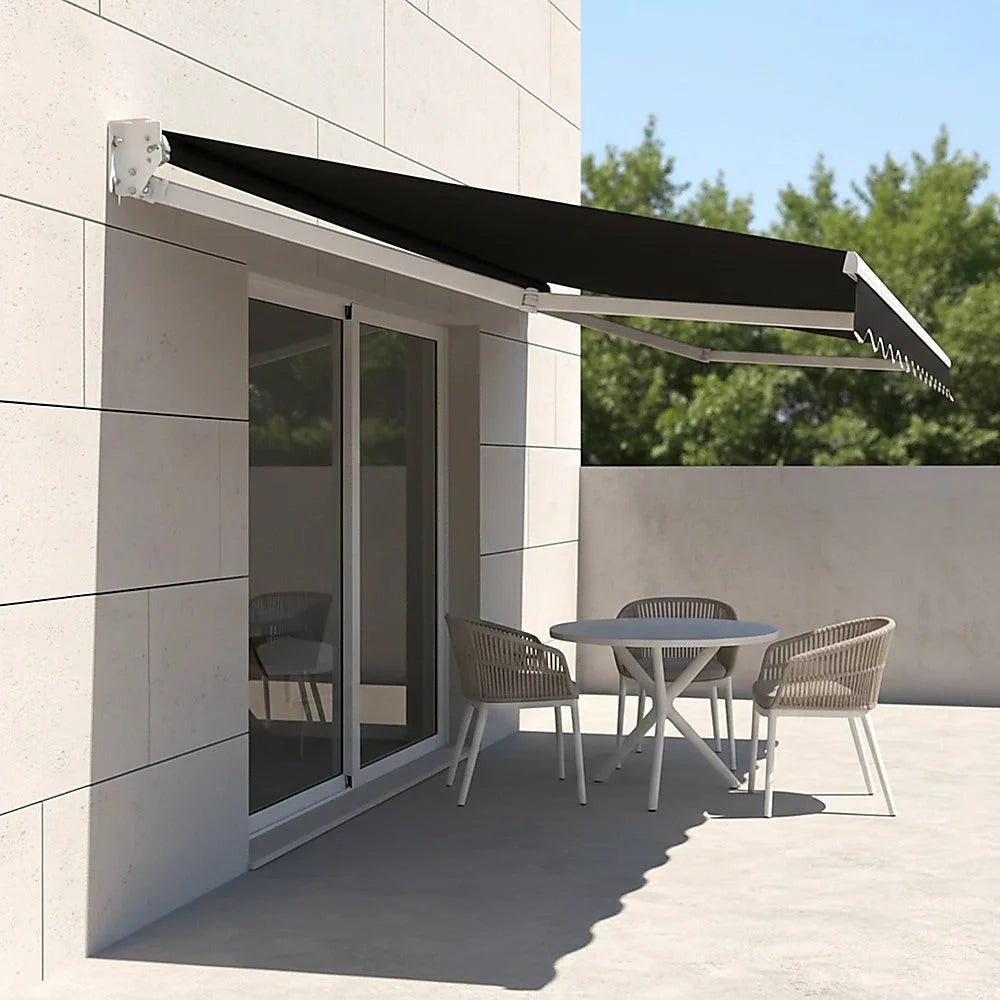 Outdoor Awning Motorised Folding Arm Retractable Sunshade