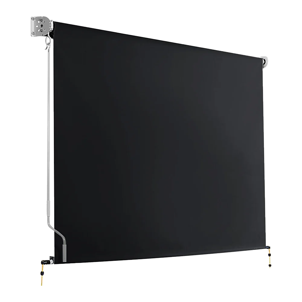 Outdoor Awning Retractable Straight Drop Roll Down Garden