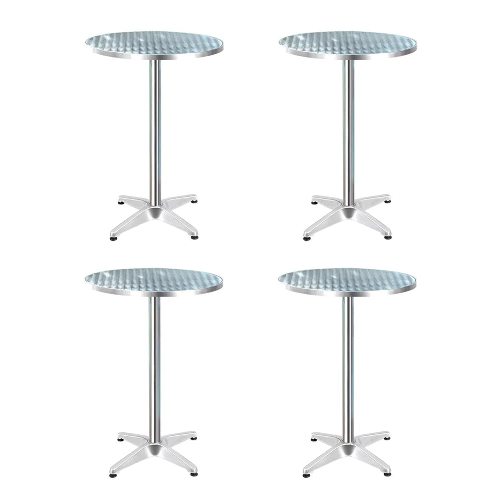 Aluminium 4 table with outdoor bar adjustable cafe