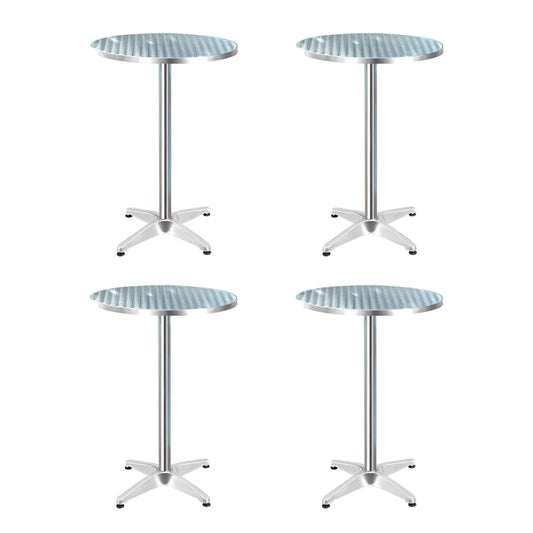 Aluminium 4 table with outdoor bar adjustable cafe