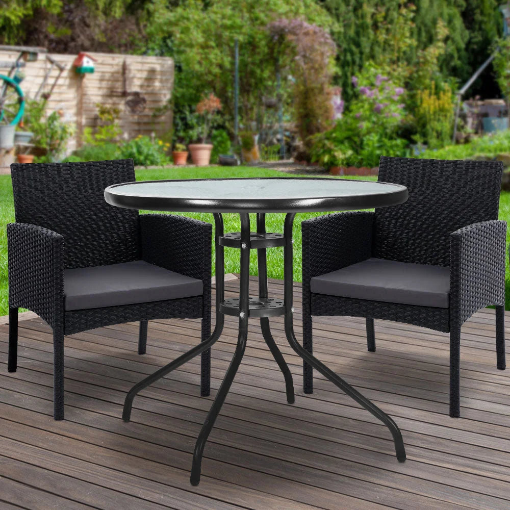 Outdoor Bistro Chairs Patio Dining Chair Wicker Garden