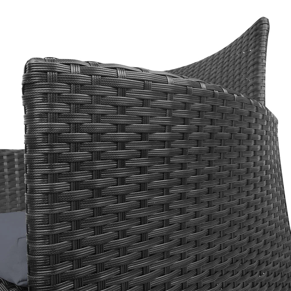 Outdoor Bistro Chairs Set of 2 Patio Furniture Dining