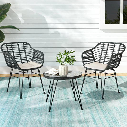 Grey dining table set