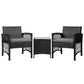 Bistro Set Of Three Patio Furniture Wicker Dining