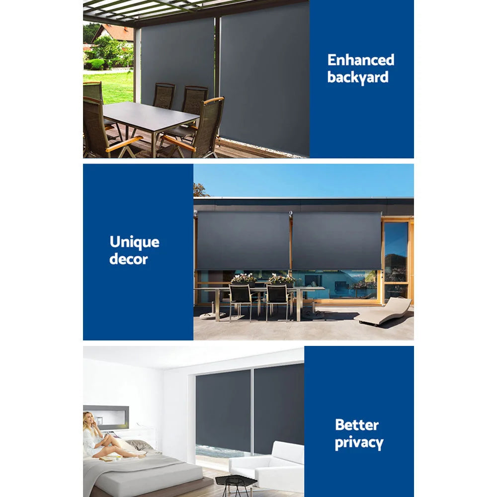 Outdoor Blinds Blackout Roll Down Awning Window Shade