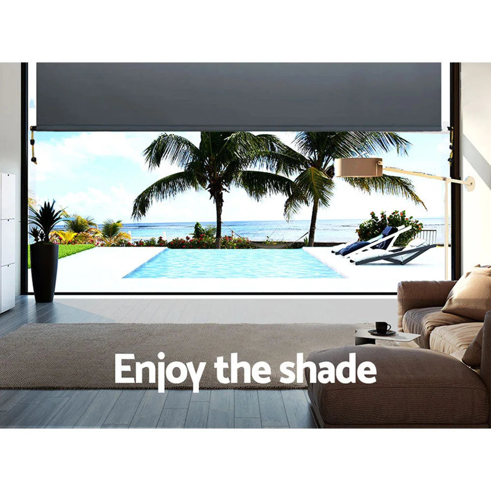 Outdoor Blinds Blackout Roll Down Awning Window Shade
